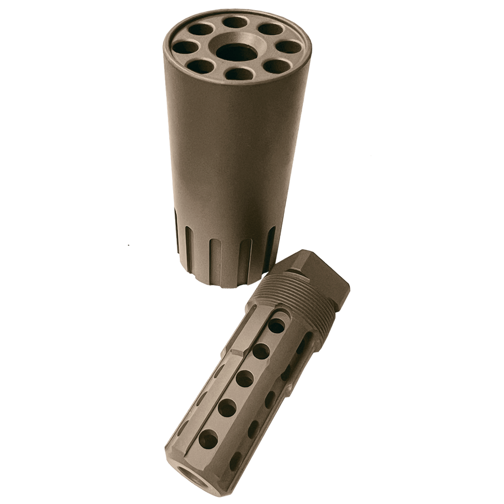 WARWICKS JACKETED MUZZLE BRAKE 1/2x28TPI