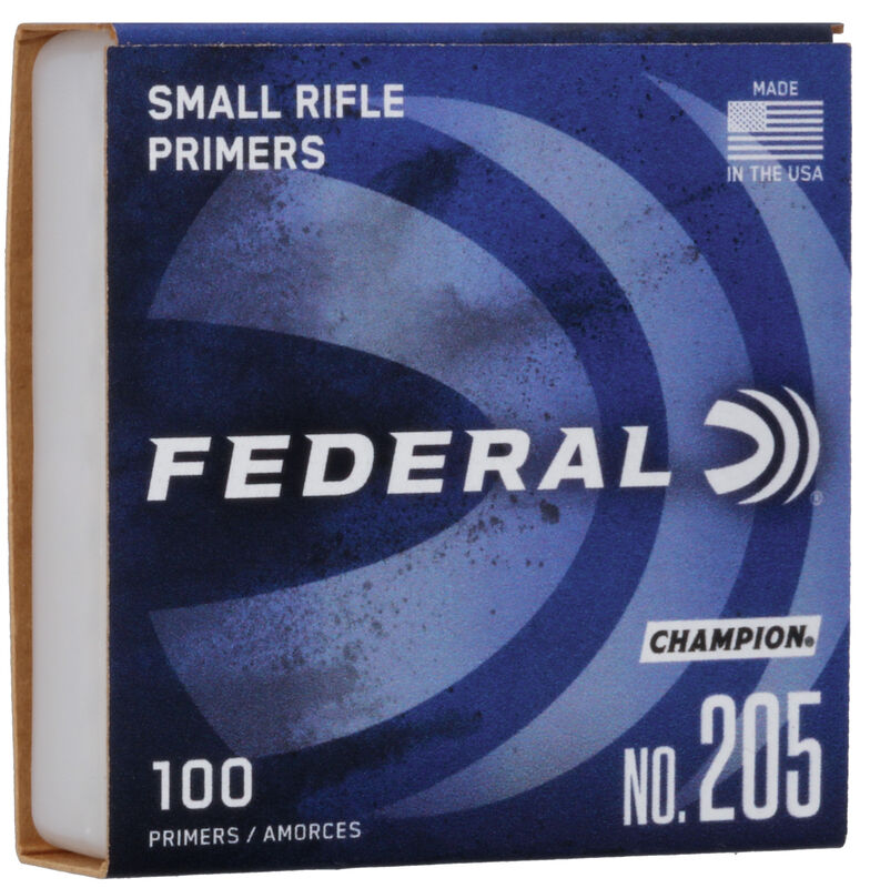 FEDERAL CHAMPION SMALL RIFLE PRIMERS | 100 PACK