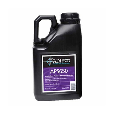 ADI POWDER APS650 2KG | THE OUTPOST ARMS & MUNITIONS