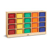 20 Cubbie-Tray Mobile Storage - Jonti-Craft (with colored bins)