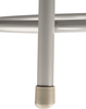 Heavy Duty Vinyl Padded Fixed Height Round Steel Stool - NPS 6400 **Industrial Glides - Grey Frame**