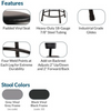 Heavy Duty Vinyl Padded Fixed Height Round Steel Stool - NPS 6400 **Features and Frame Colors**