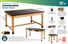 Chem-Res Fixed Height Wood Frame Science Table - NPS **Features**