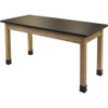 National Public Seating SLT2-3060C Chem Resin Top Science Table with Plain Front 30 x 60