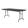 Wood Grain or Stone Look Rectangular Deluxe High Pressure Fixed Height Folding Table - Correll 