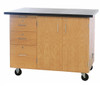 Kinetic Mobile Demo Table with Flat Top and Storage - Diversified 4332KF