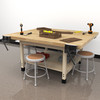 Diversified WW4 Forum Four-Station Fixed Workbench
**Vices Sold Separately / Additional Furniture Not Included**