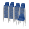 Poly Shell Stacking Chair - NPS 8100 **Stackable Without Armrests - Additional Chairs Sold Separately**
