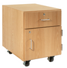 Access Pedestal Storage Cabinet - Diversified M18-2422H30K
Oak, Drawer and Right Door