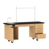 Diversified 4352 Kinetic ADA Lab Station with Sink and Rod Sockets