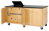 Kinetic Mobile Media Demo Oak Cabinet - Diversified 4544K