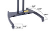 Adjustable Height and Rotating LCD TV Stand and Mount - Luxor FP3500