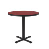 Round Deluxe High Pressure Laminate Café and Breakroom Table - Correll BXT-R