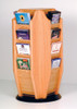 Wooden Mallet BR16-TT Cascade Spinning Countertop Brochure Display 16 Pockets