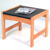 Wooden Mallet DT1-BG End Table with Black Granite Look Top