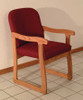 Wooden Mallet DW7-1 Dakota Wave Prairie Collection Guest Chair  Sled Base