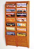 Wooden Mallet MR36-14 Cascade Magazine Display 14 Pocket