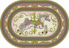 Joy Carpets 1473-BB Carousel Horse Rug 3ft 10in x 5ft 4in Oval