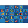 Carpets for Kids 6212 Reading Letters Library Rug 7' 6" x 12'