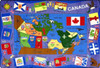 Flags of Canada Rectangle - Joy Carpets 1455