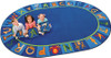 Carpets for Kids 5508 A to Z Animals Oval 8' 3" x 11' 8"