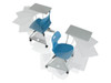 KI Learn2 L2WTP/NAR Intellect Wave Chair with Worksurface