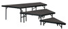 National Public Seating SPST36C Portable Three Level Stage Pie Set with Carpet