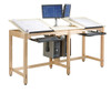 Draftsman 2 Station Deluxe Drawing Table System - Diversified CDTC-73