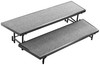 National Public Seating RT2LC 2 Level Tapered Risers with Carpet