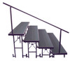 National Public Seating SGR4L Side Guard Rail for 4 Level Standard Risers