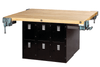 Forum Industrial Arts Four-Station Workbench with Twelve Vertical Lockers - Diversified WB12-4V