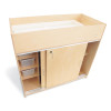 Whitney Brothers WB0688 EZ Clean Birch Changing Cabinet With Trays 42"W x 19.5"D x 37.75"