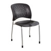 Safco 6805 Guest Chair Straight Leg Round Back - Black