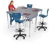 Hierarchy Quad Desk - MooreCo - Sold Individually - Props Not Included