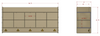 Wood Designs C51409F Contender Wall Locker and Storage without Trays