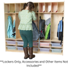 Locker and Communication Center with Translucent Trays - Wood Designs WD990096CT **Lockers Only**