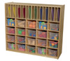 Wood Designs WD990326CT Multi Storage with 20 Translucent Trays