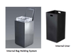 Magnuson VA1818L-SEC Valuta 40 gallon Indoor Waste and Recycling Receptacle with Locking Top