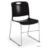 KI MSP Maestro Polypropylene Sled Base Stacking Chair 17.5 inch Seat Height