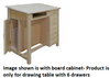 Hann WD-51 Two Section Drawing Table with Bookwell and 6 Drawers 24x24 Split Fixed Angled Top