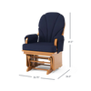 Foundations 4201046 Lullaby Adult Glider Rocking Chair