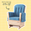 Foundations 4304046 SafeRocker Standard Glider Rocker with Microfiber Cushion