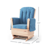 Foundations 4304046 SafeRocker Standard Glider Rocker with Microfiber Cushion