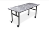 Southern Aluminum SA1872 Swirl Folding Table 18x72 (Caster Legs)