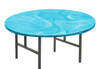 Southern Aluminum SA60RPHL Swirl Round Table with H-Style Legs 60 Inch