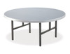 Southern Aluminum A66RPHL Alulite Round Table with H Style Legs 66 Inch