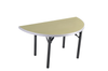 Southern Aluminum A60HRPIF Alulite Half Round Table with Individual Folding Legs 60 Inch