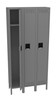 Tennsco STK-121272-3 Unassembled Steel Single Tier 3 Wide Locker with Legs 36 x 12 x 78