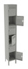 Tennsco BK6-121212-1 Unassembled Steel 6 Tier Box Lockers with Legs 12 x 12 x 78