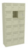 Tennsco BK6-121512-C Unassembled Steel 6 Tier Box Lockers 3 Wide without Legs 36 x 15 x 72